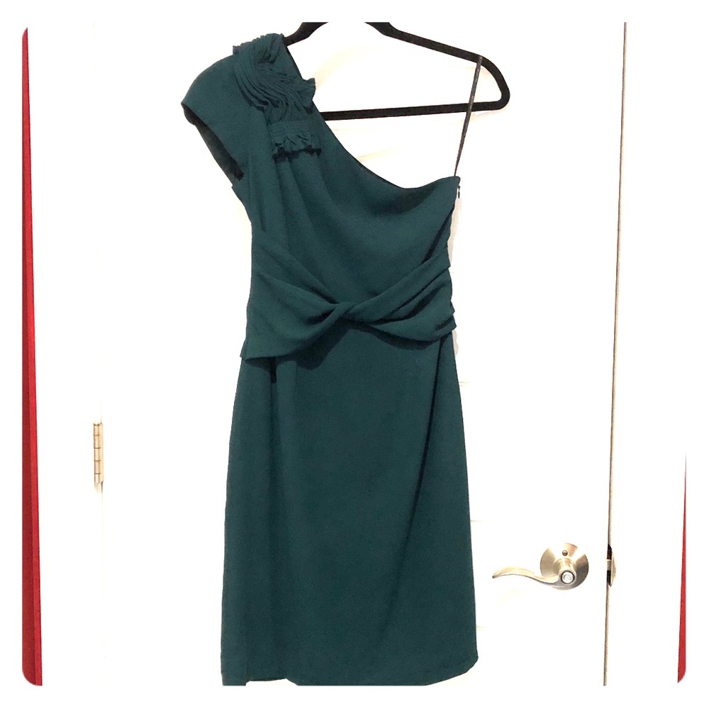 MM Couture One-Shoulder Dress
